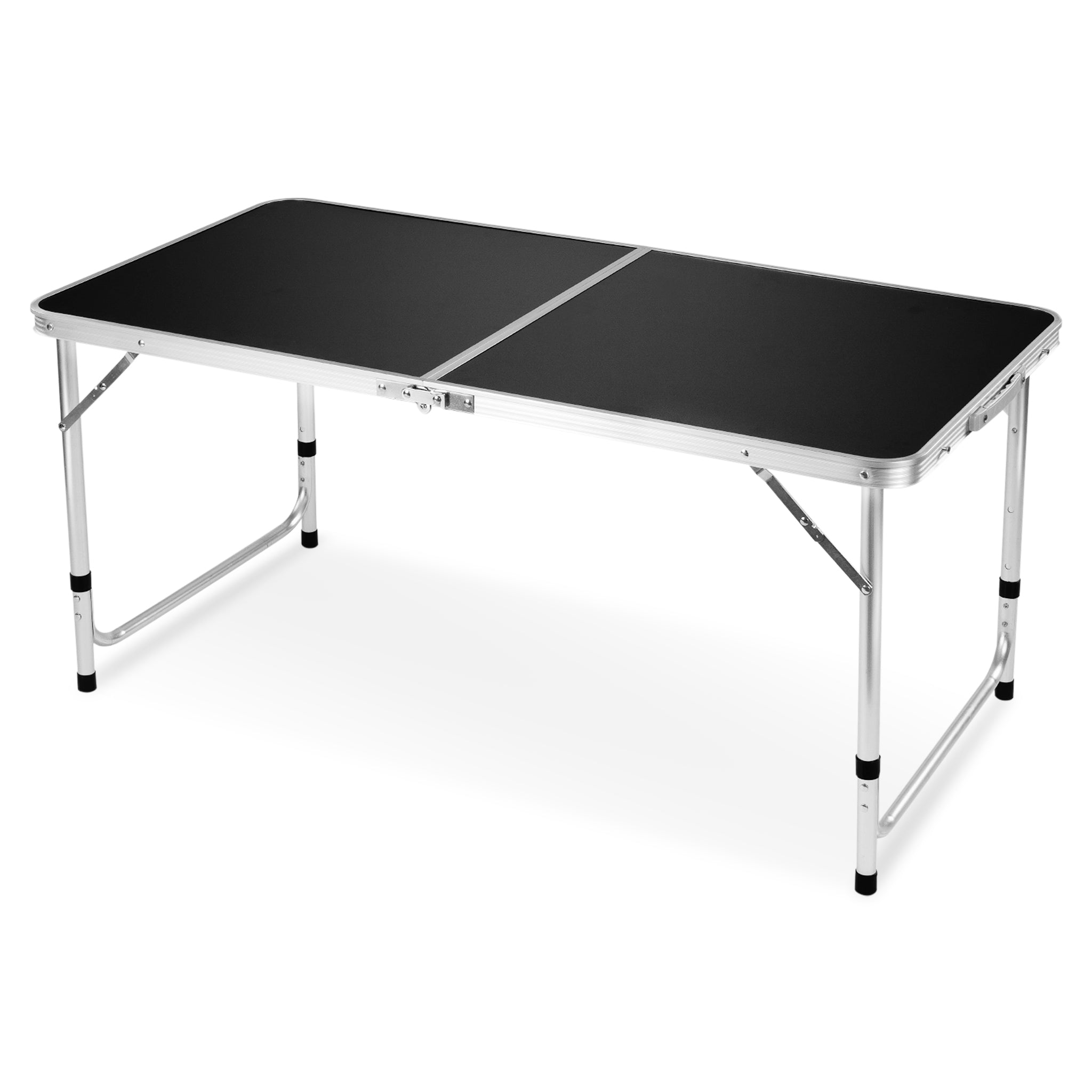 Folding Camping Table, FiveJoy 4 FT Aluminum Height Adjustable 47" x 24"