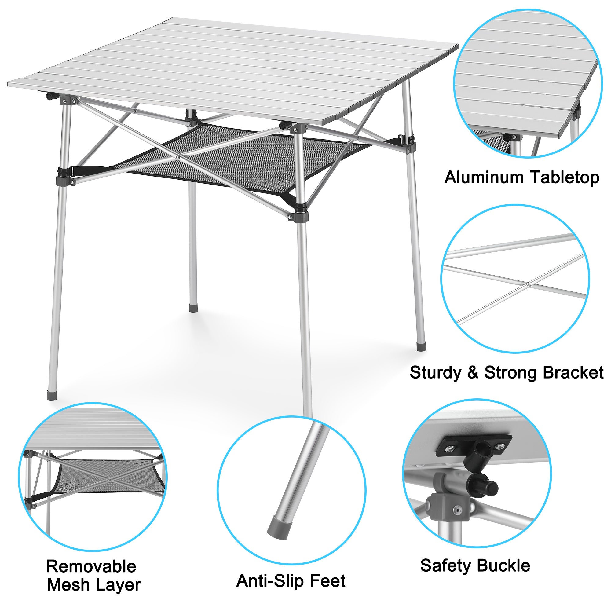 FiveJoy Aluminum Camping Table - C117S