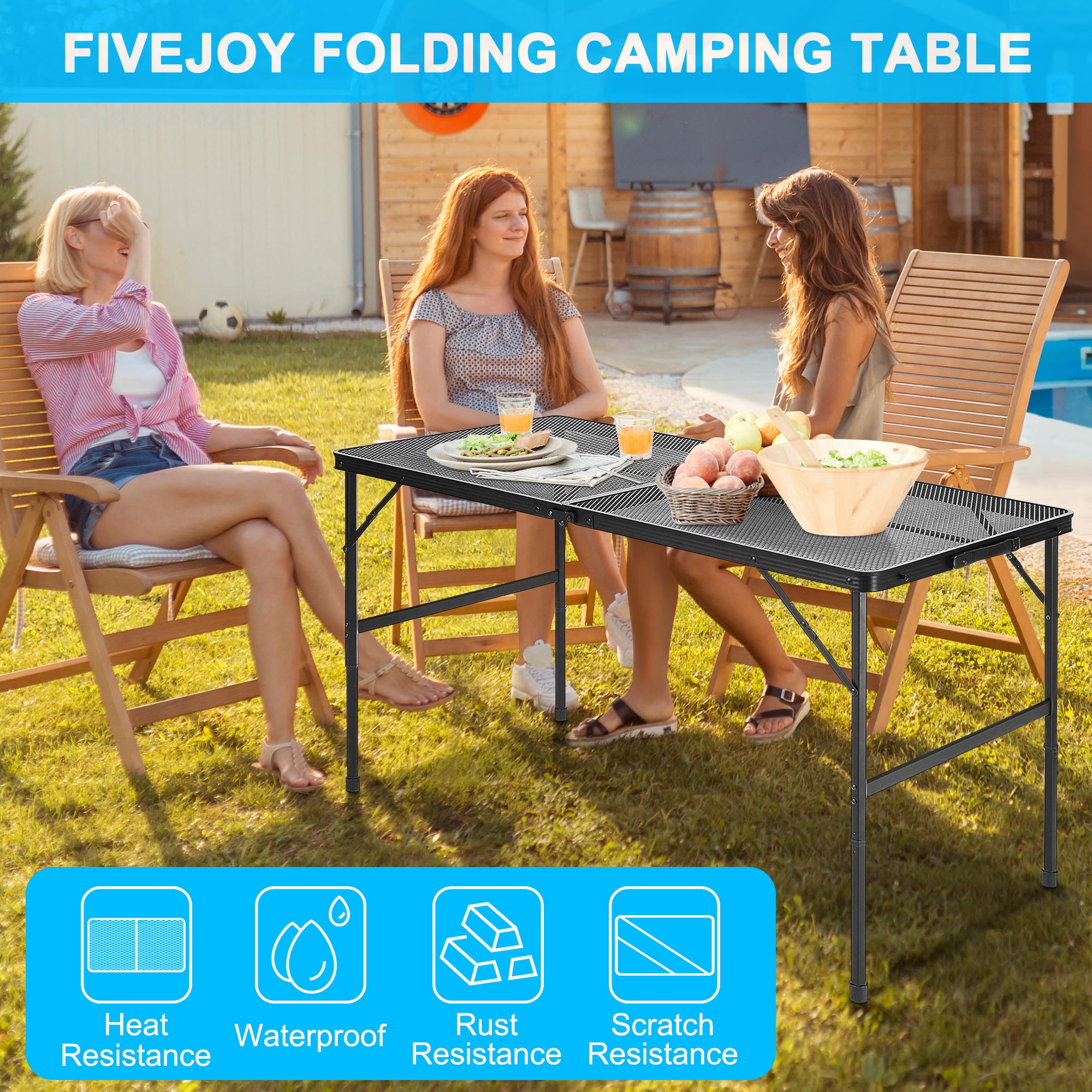 FiveJoy Aluminum Camping Table - C20