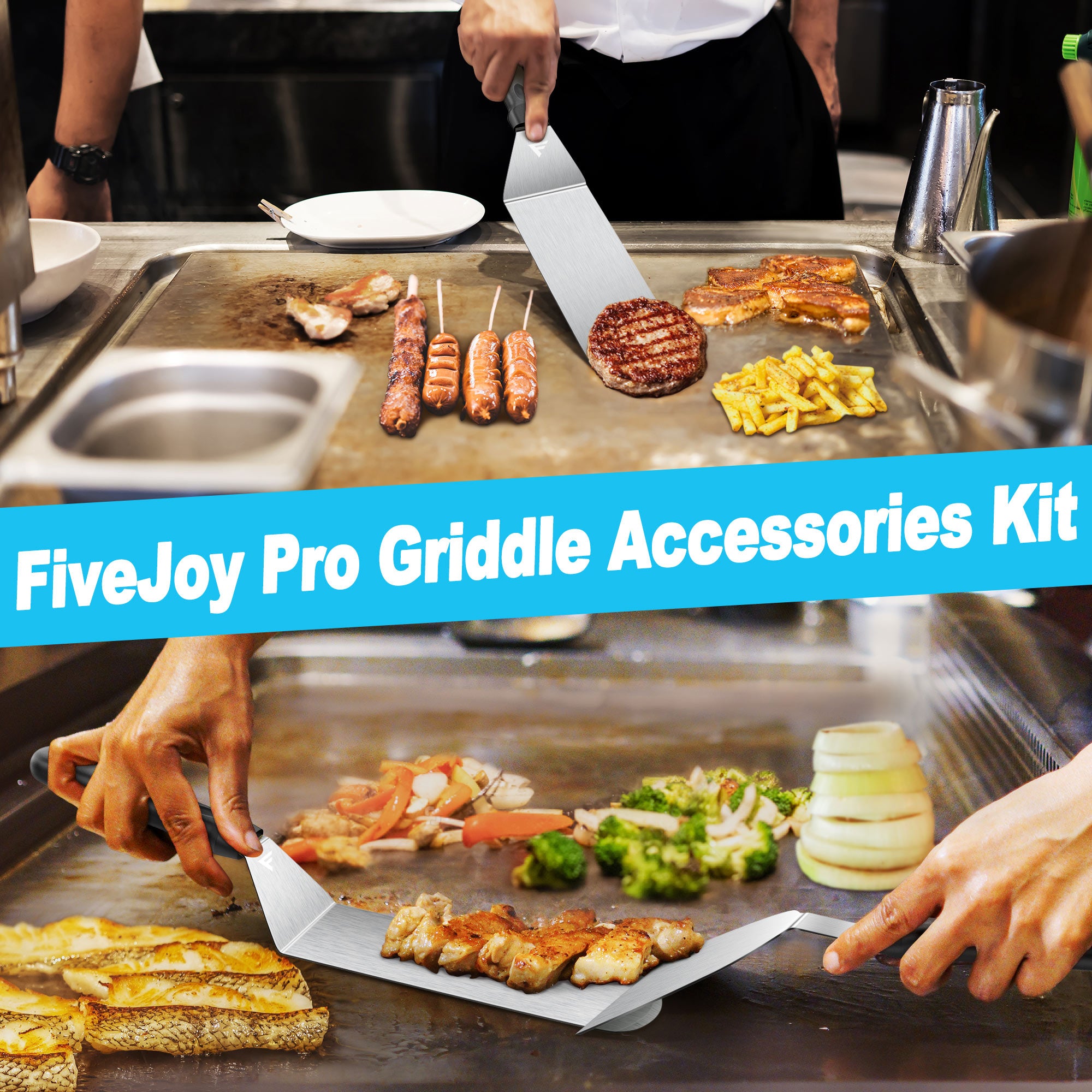 FiveJoy Griddle Accessories Kit - Model No: GS-15B